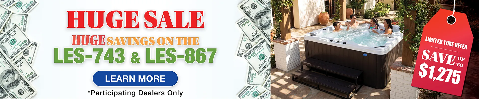 Calspas hot tub being used in a family setting - Riverside